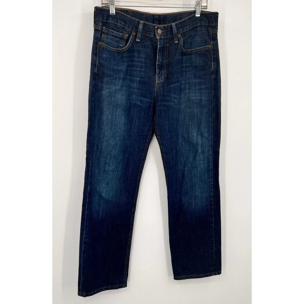 Levis‎ 514 Mens Athletic Taper Jeans Dark Wash Blue Denim W32 L29 18181-0014
